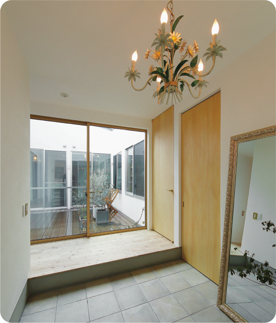 カラフルな平屋施工例画像２