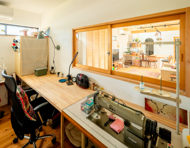 施工例 | 2種類の書斎と勾配天井のある平屋